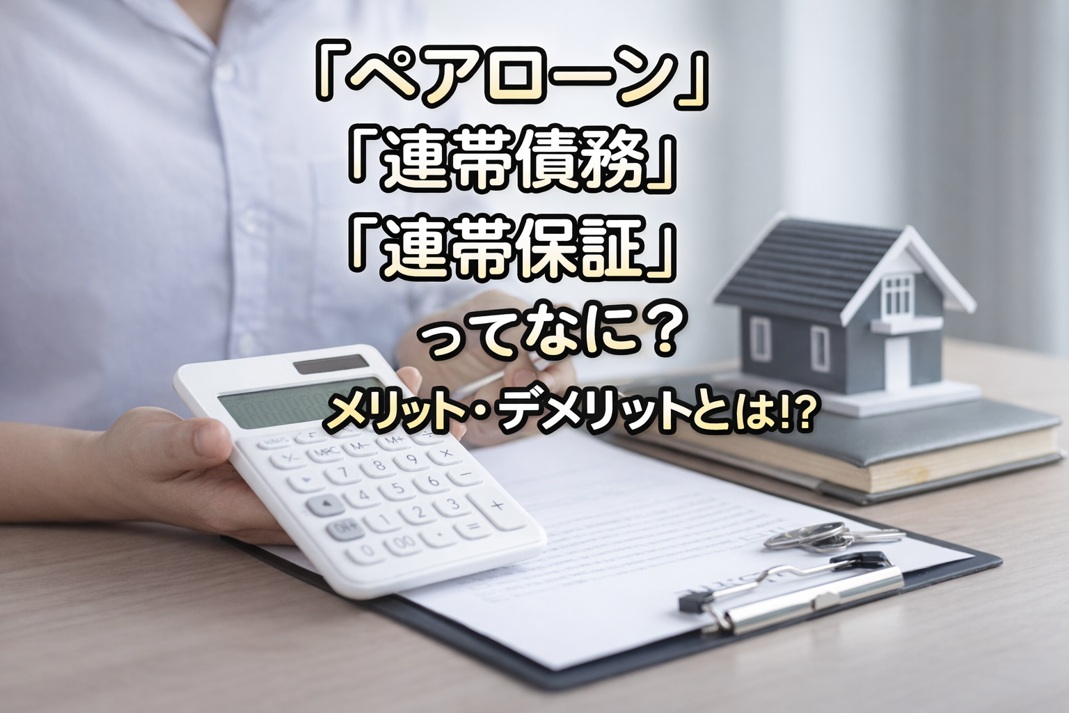 「ペアローン」「連帯債務」「連帯保証」ってなに？