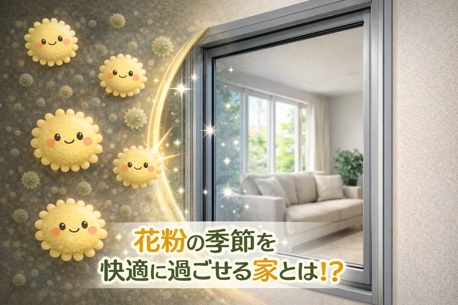 花粉の季節を快適に過ごす「換気」と「窓まわり」の工夫
