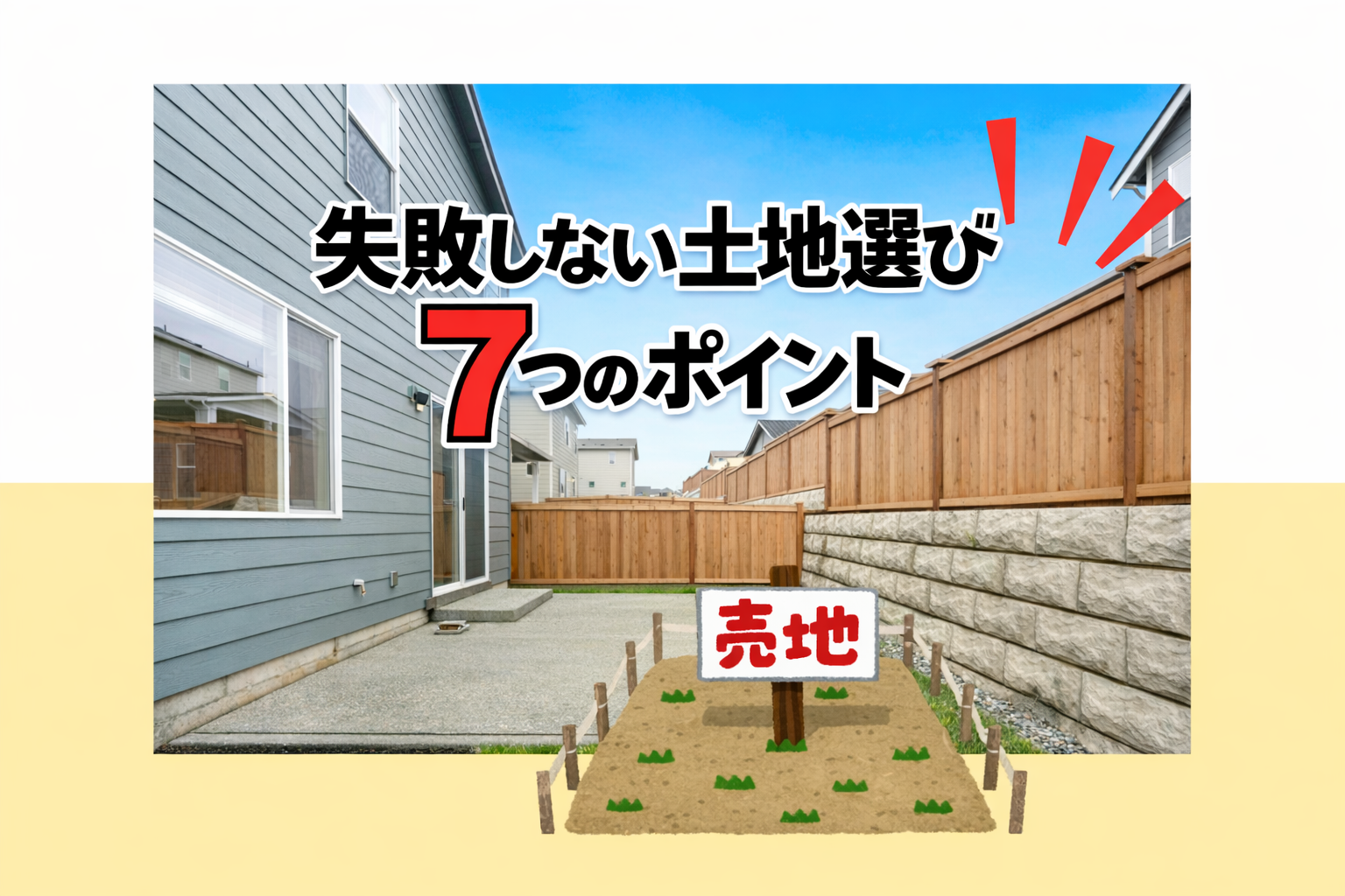 失敗しない土地選び7つのポイント